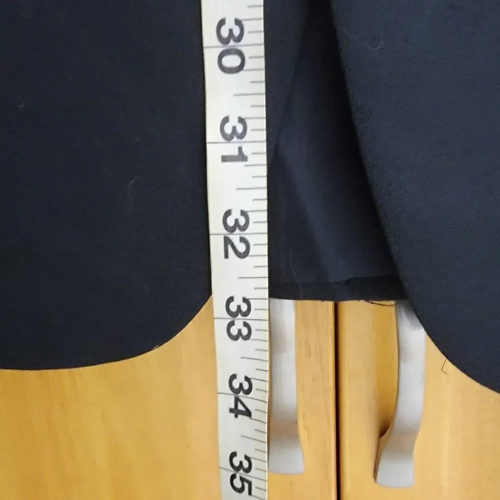 Roundtree & Yorke Dillard's Double Button Suit Jacket Black
